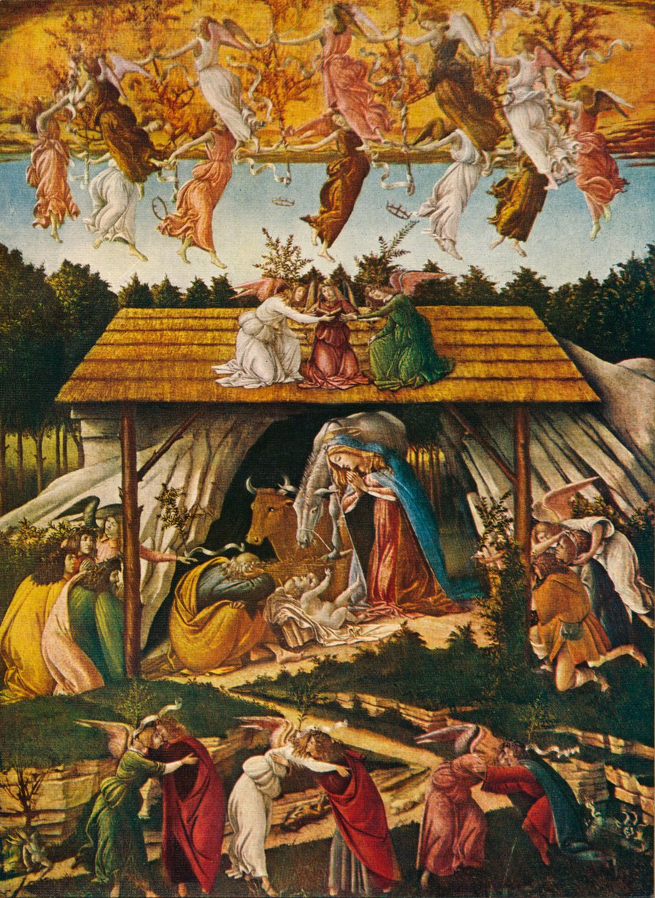 ミスティックキリスト降誕、1500年、1909年 作： Sandro Botticelli