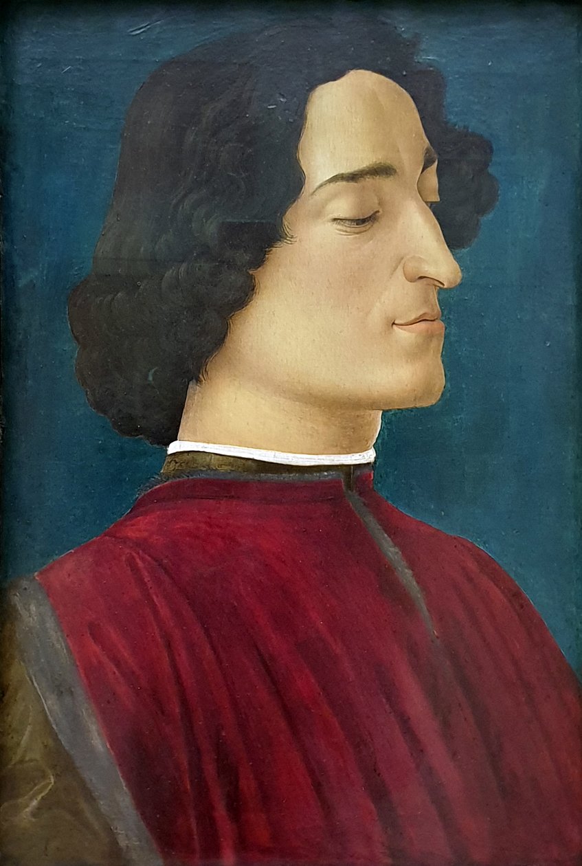 ジュリアーノ・デ・メディチの肖像 作： Sandro Botticelli