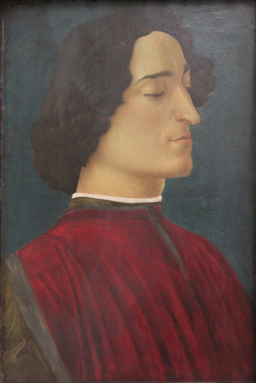 ジュリアーノ・デ・メディチの肖像 作： Sandro Botticelli