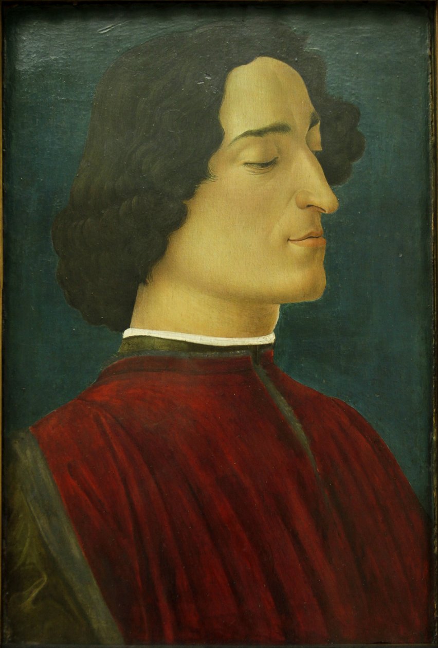 ジュリアーノ・デ・メディチの肖像 作： Sandro Botticelli