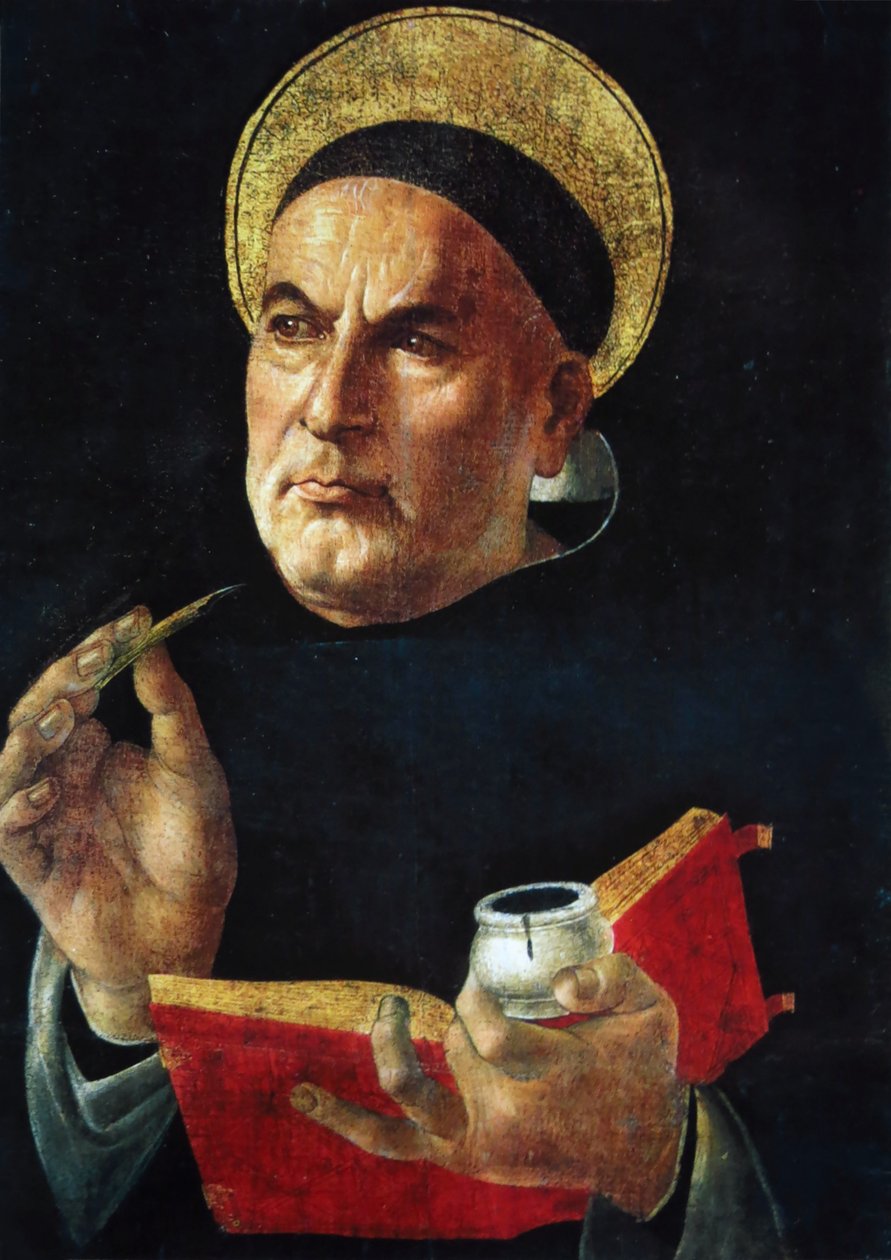 聖トマス・アクィナス 作： Sandro Botticelli