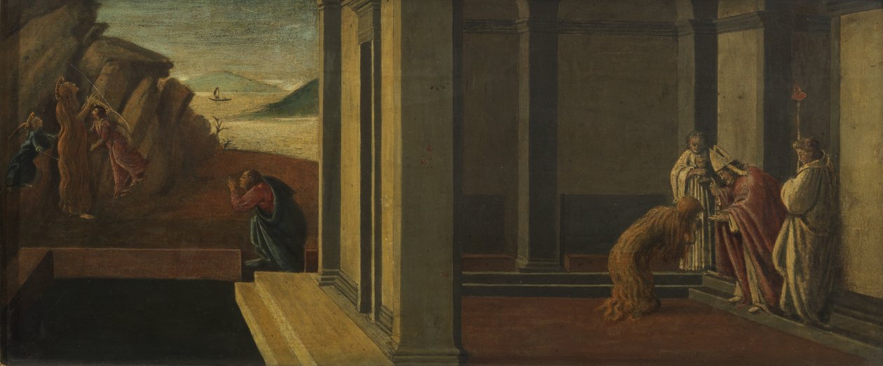 メアリーマグダレンの生涯の場面 作： Sandro Botticelli