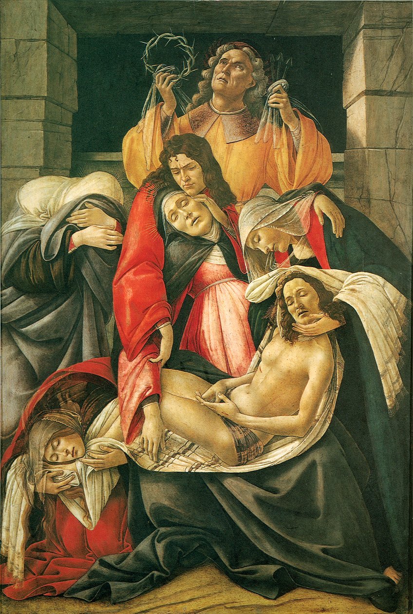 キリストの死を悼む 作： Sandro Botticelli