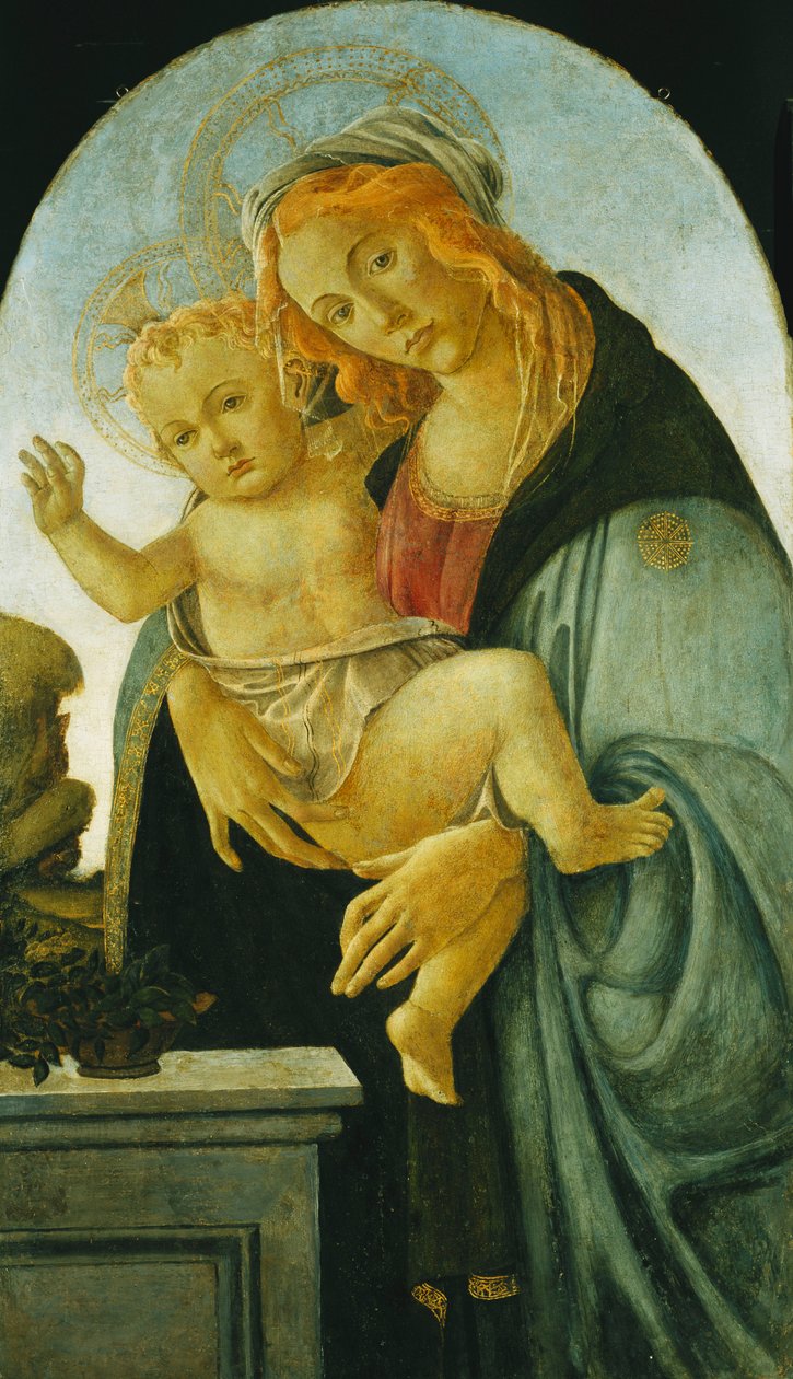 マドンナと子供、 作： Sandro Botticelli