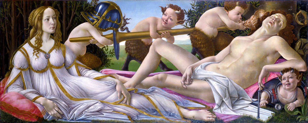金星と火星 作： Sandro Botticelli