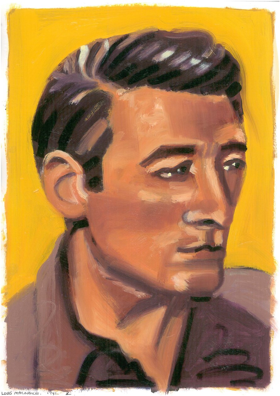 Louis MacNeice、2008（紙に油彩） 作： サラ・ヘイワード