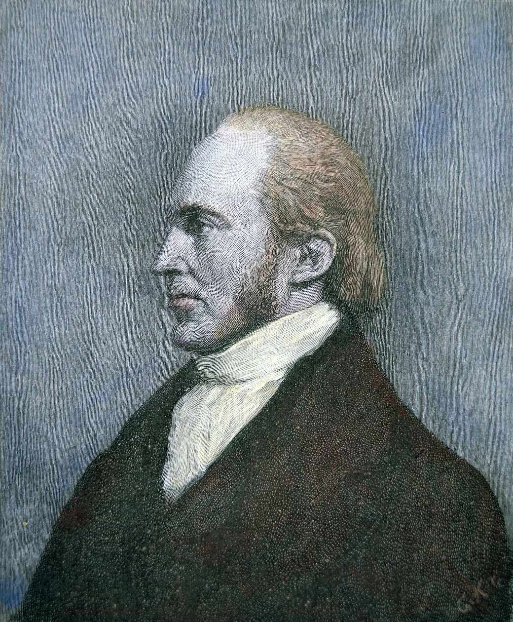 アーロン・バー（1756-1836）（彩色済み彫刻 作： アメリカ人学校