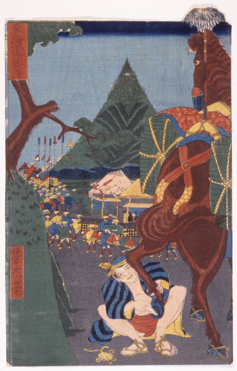 無題（カラー木版画） 作： 学校日本語