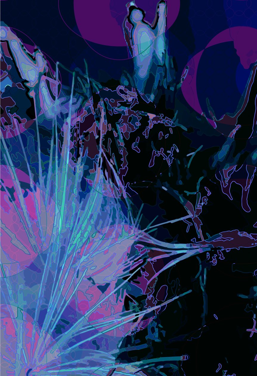 Artichoke_abst_vert5(デジタル) 作： スコット・J・デイビス