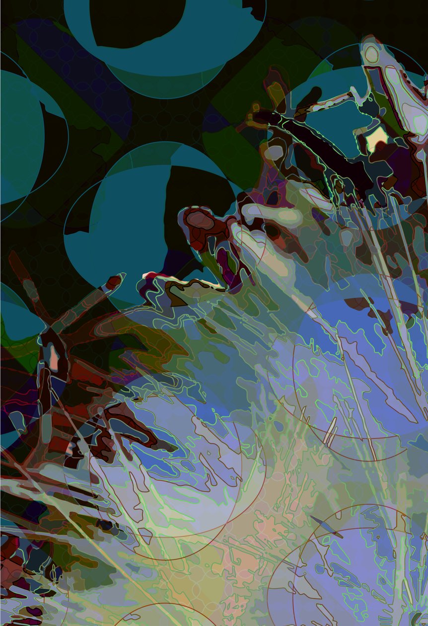 Artichoke_abst_vert8(デジタル) 作： スコット・J・デイビス