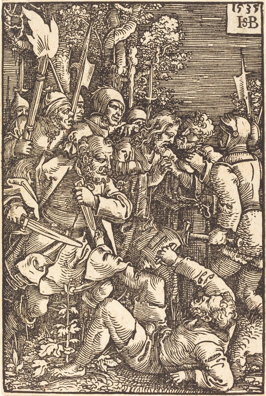 囚われのキリスト 作： Sebald Beham