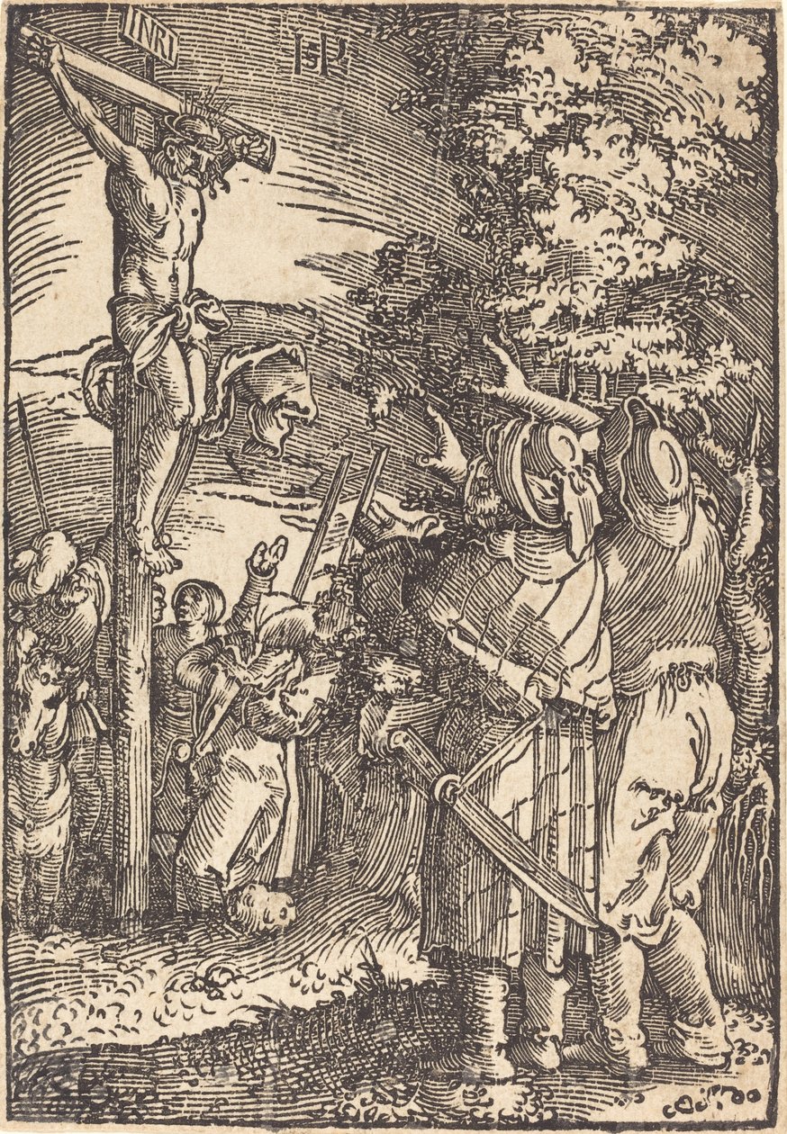 十字架上のキリスト 作： Sebald Beham