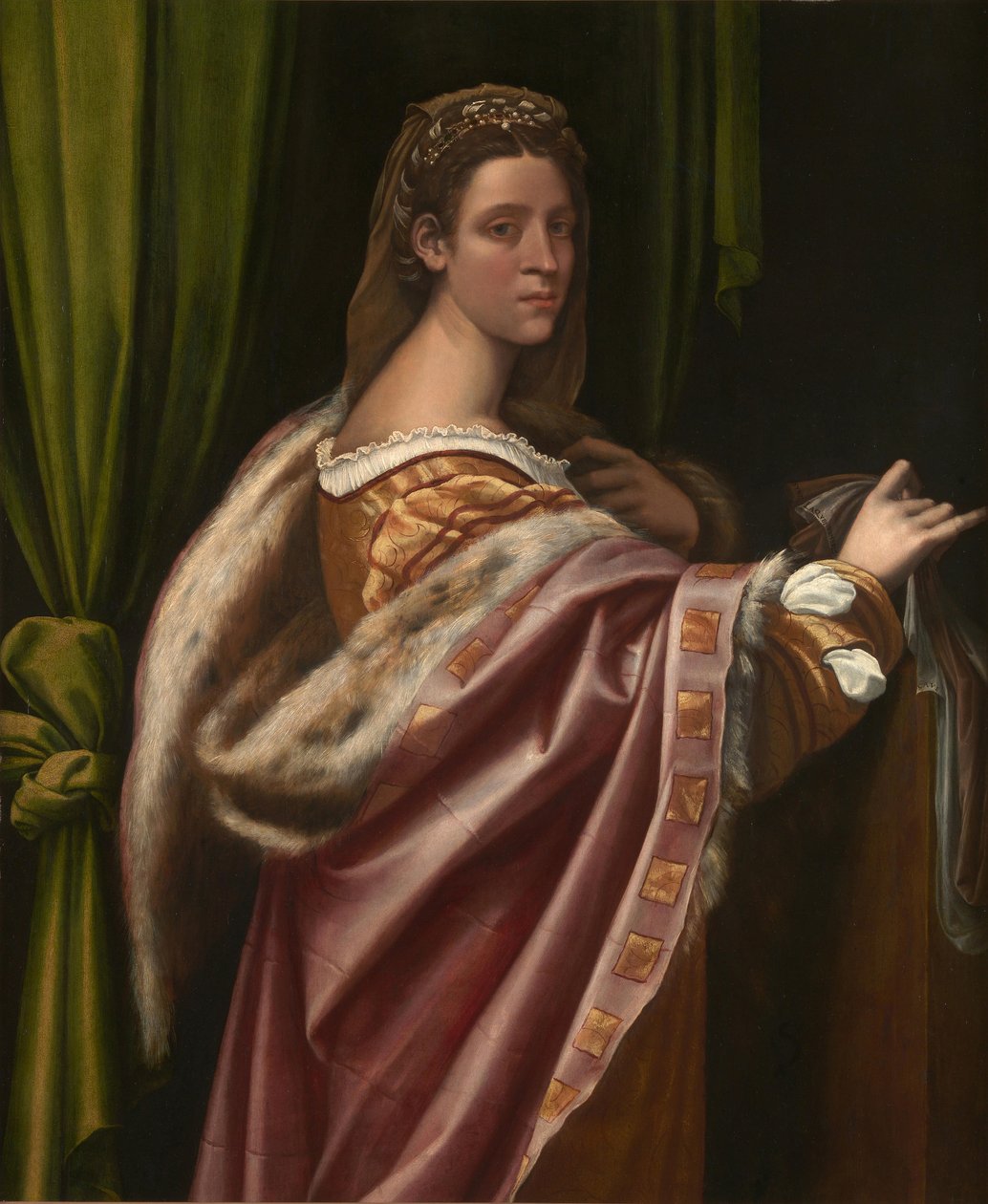 女性の肖像、1540年代 作： セバスティアーノ・デル・ピオンボ