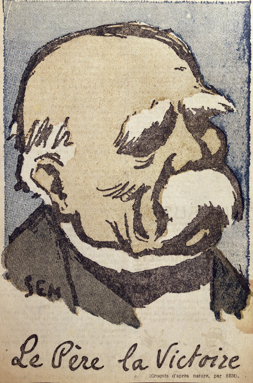 ジョルジュクレマンソー（1841〜1929年）、「ペレラヴィクトワール」、1918年〜19年 作： セム