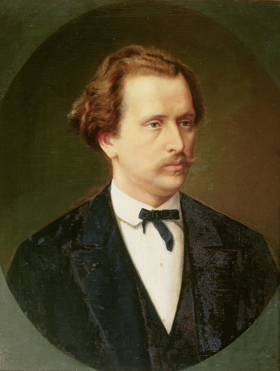 ニコライ・ルビンスタインの肖像（1835-81）c.1870 作： セルゲイ・イワノビッチ・グリブコフ