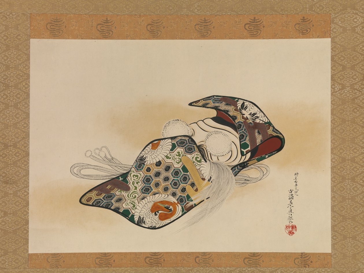 能面：翁、1879年。 作： 柴田絶心