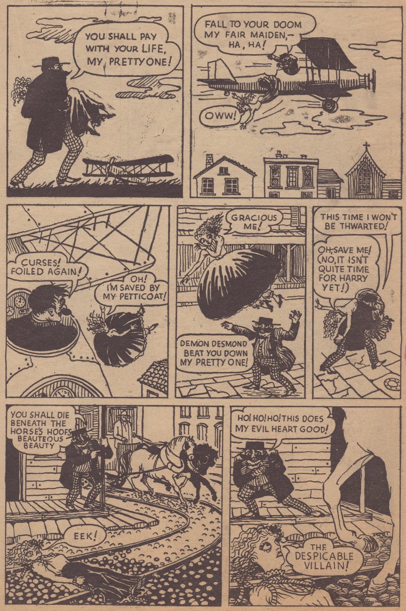 「絶望的なデズモンド」、漫画ストリップ、c1955。 作： シャーリー・マーカム