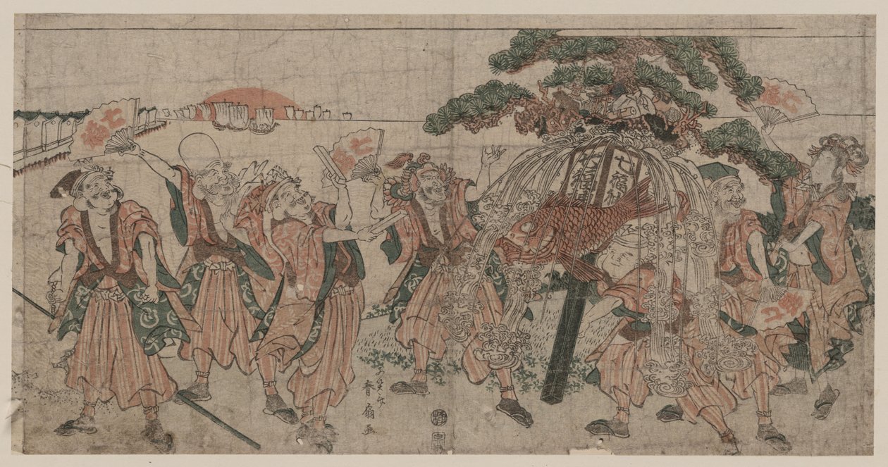 7つの幸運な神々、1810年代 作： 春泉