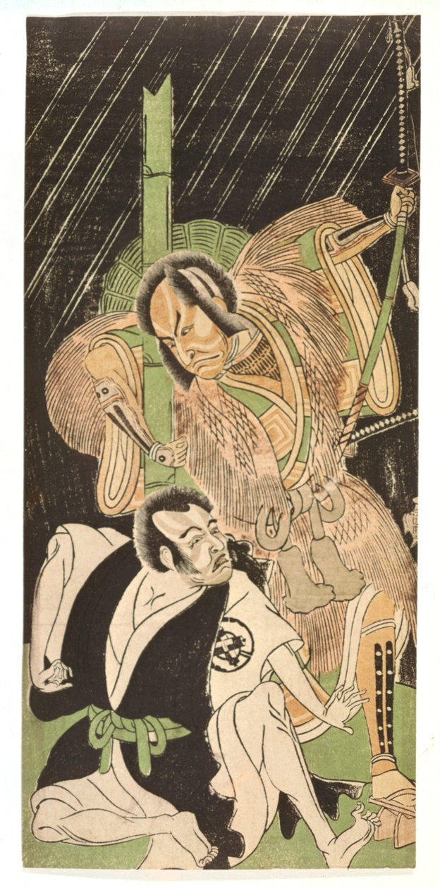 「侍としての俳優」、18世紀 作： 春章