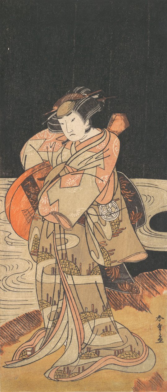 山下 金策 言い、 か。 １７７８。 作： 春章