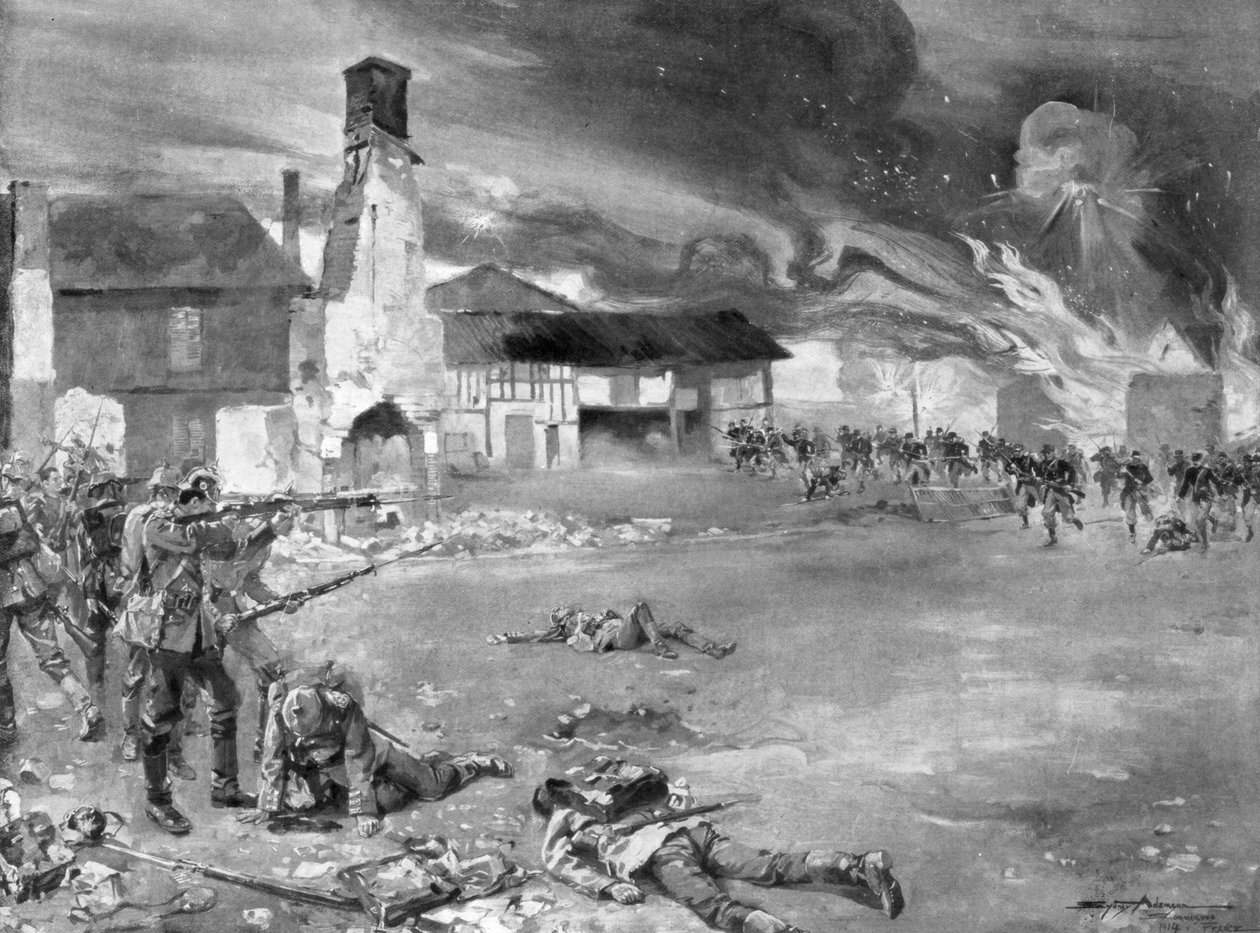 ソンメスの戦い、1914年、1926年。 作： シドニー・アダムソン