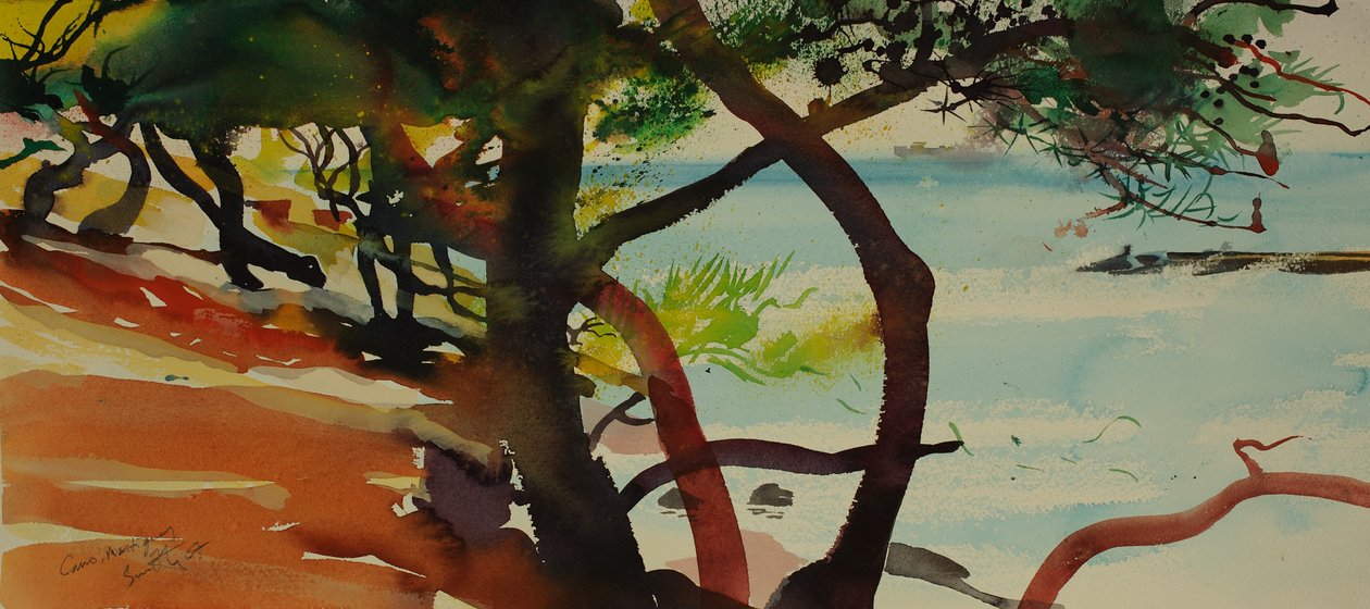 カロ、マルティーグ、2007年（水彩画） 作： サイモン・フレッチャー