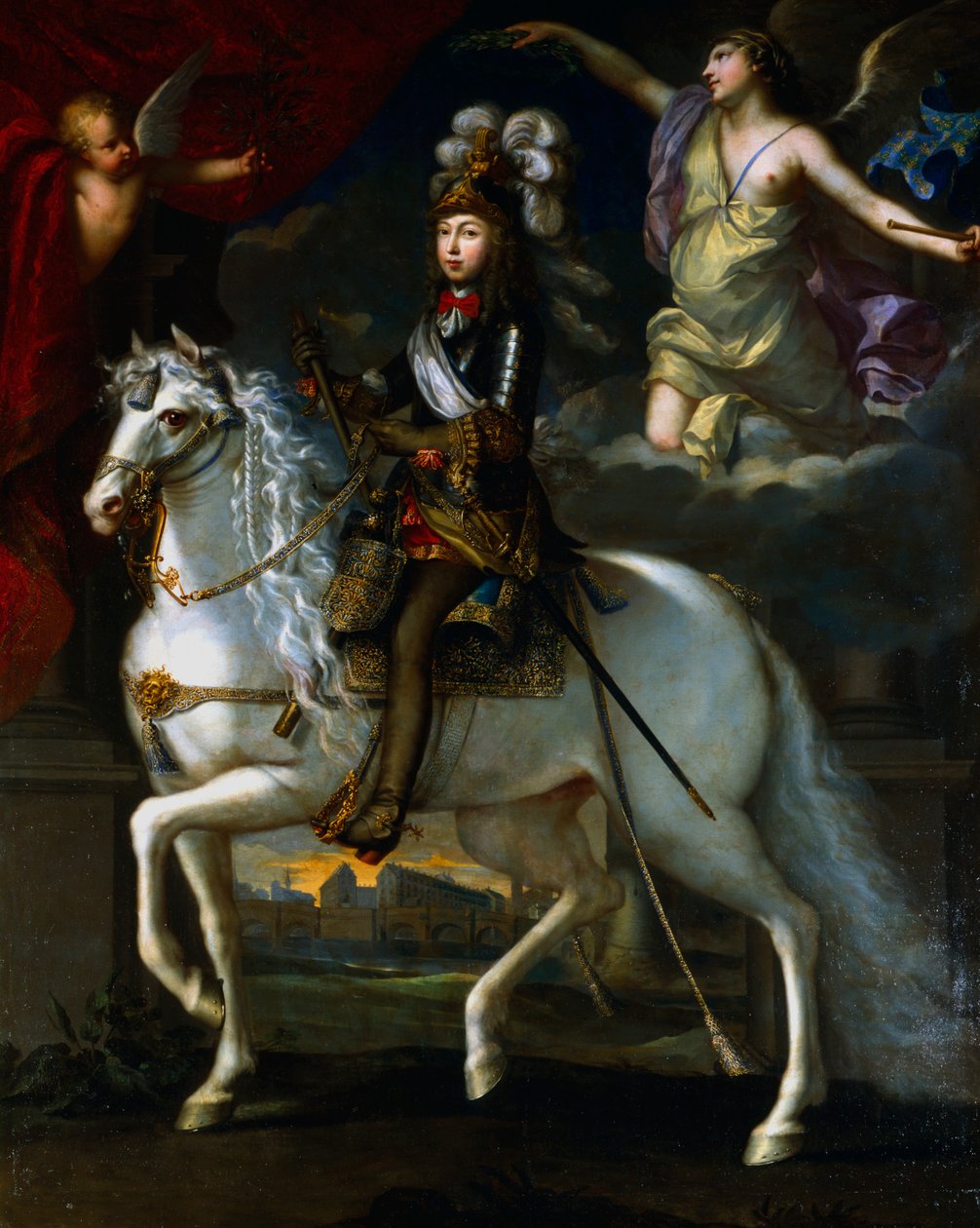 フランス国王ルイ14世、1648年 作： サイモン・ヴエ