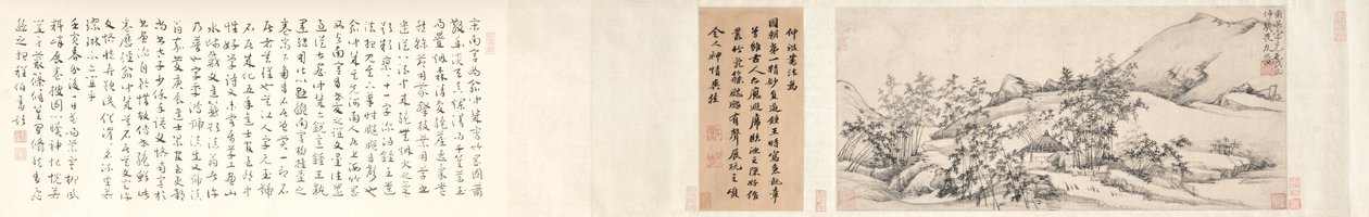 竹のある風景、1300年代。 作： ソンケ