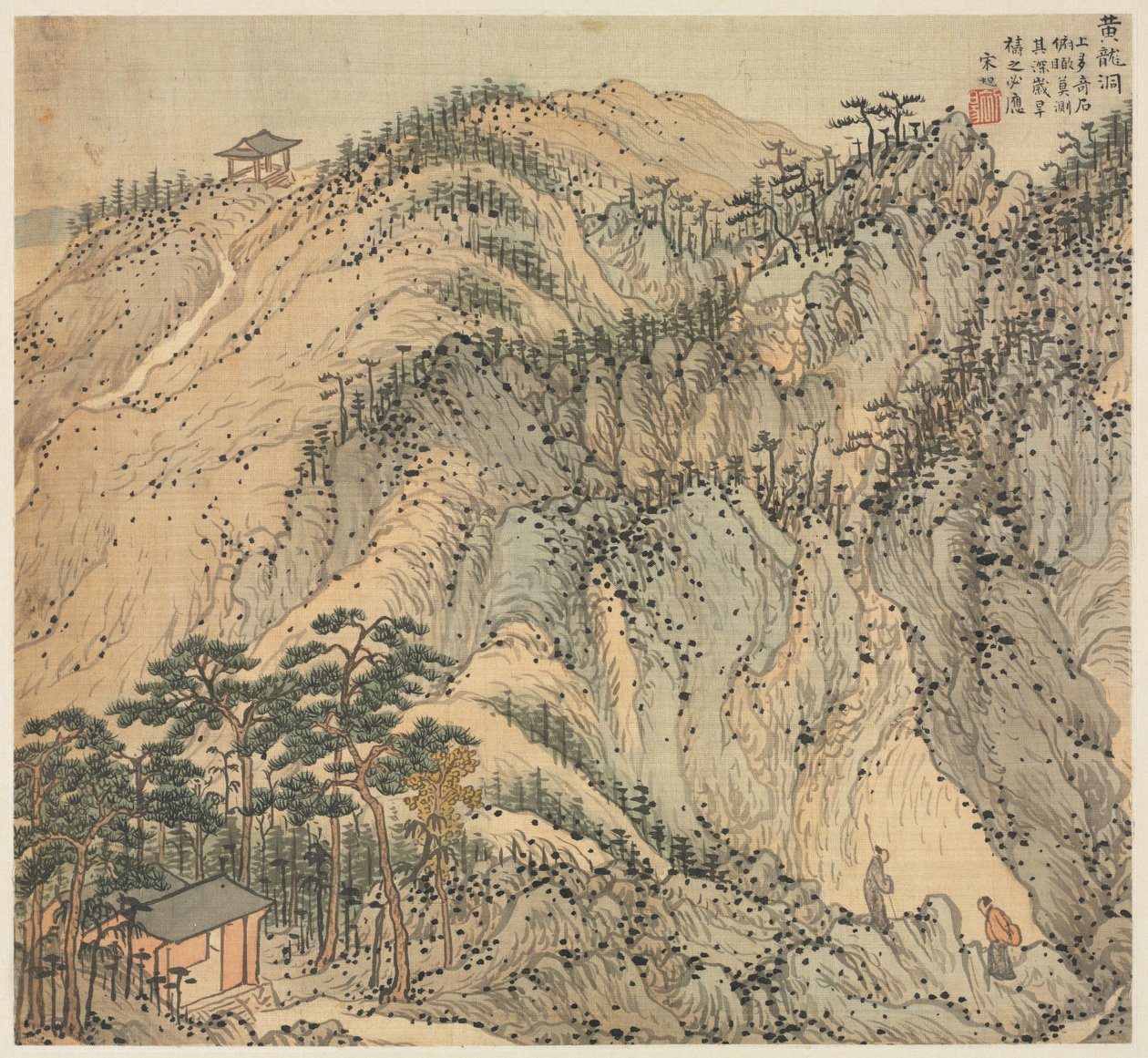 黄龍洞窟黄龍洞、1500年代。 作： ソン・シュ