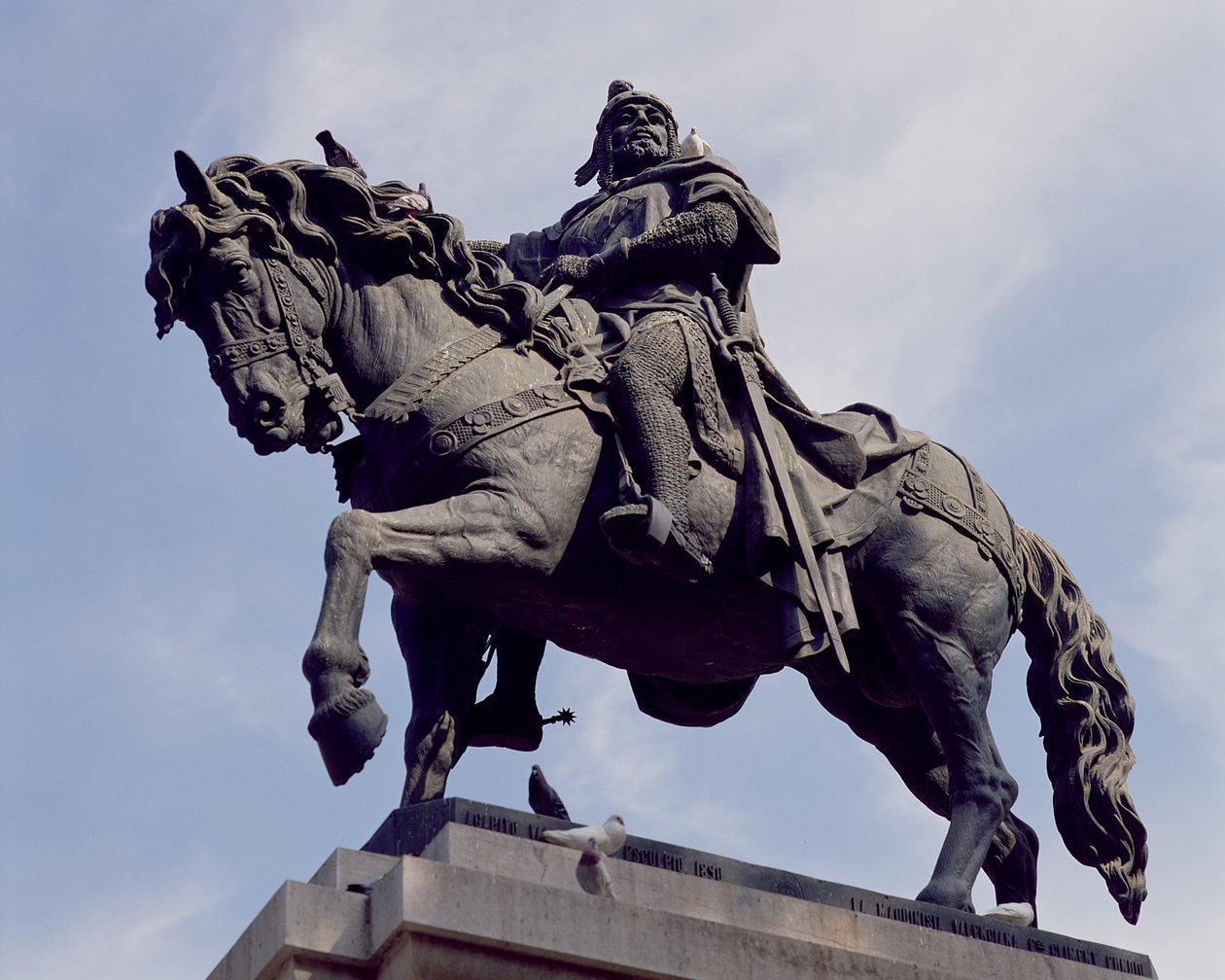 ハイメ1世の騎馬像（1208-76）エルコンキスタドール、1890年（ブロンズ） 作： スペイン語学校