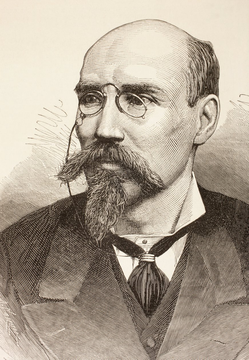 ホセ・エチェガライとエイザギレ、1881年の「ラ・イラストラシオン・エスパノラ・イ・アメリカーナ」より 作： スペイン語学校