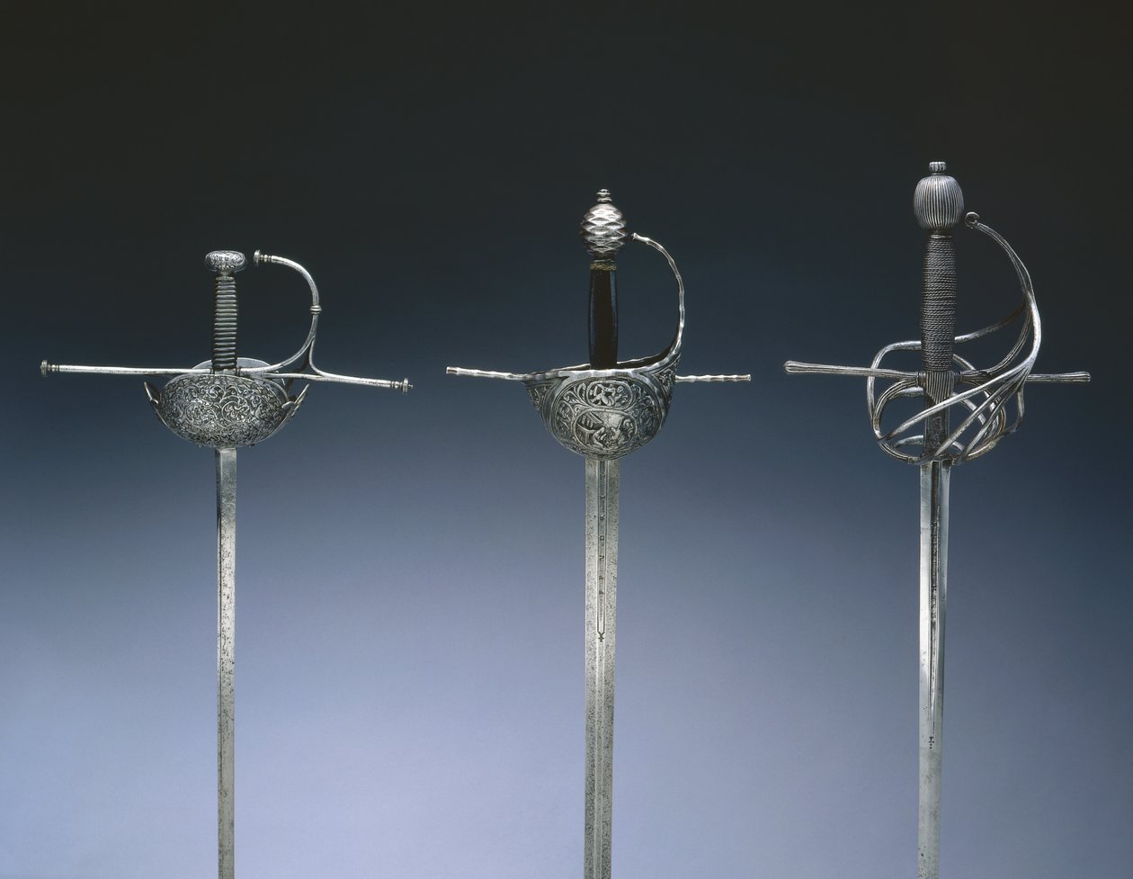 1650年頃のレイピア（スチール、レザー、ウッド 作： スペイン語学校