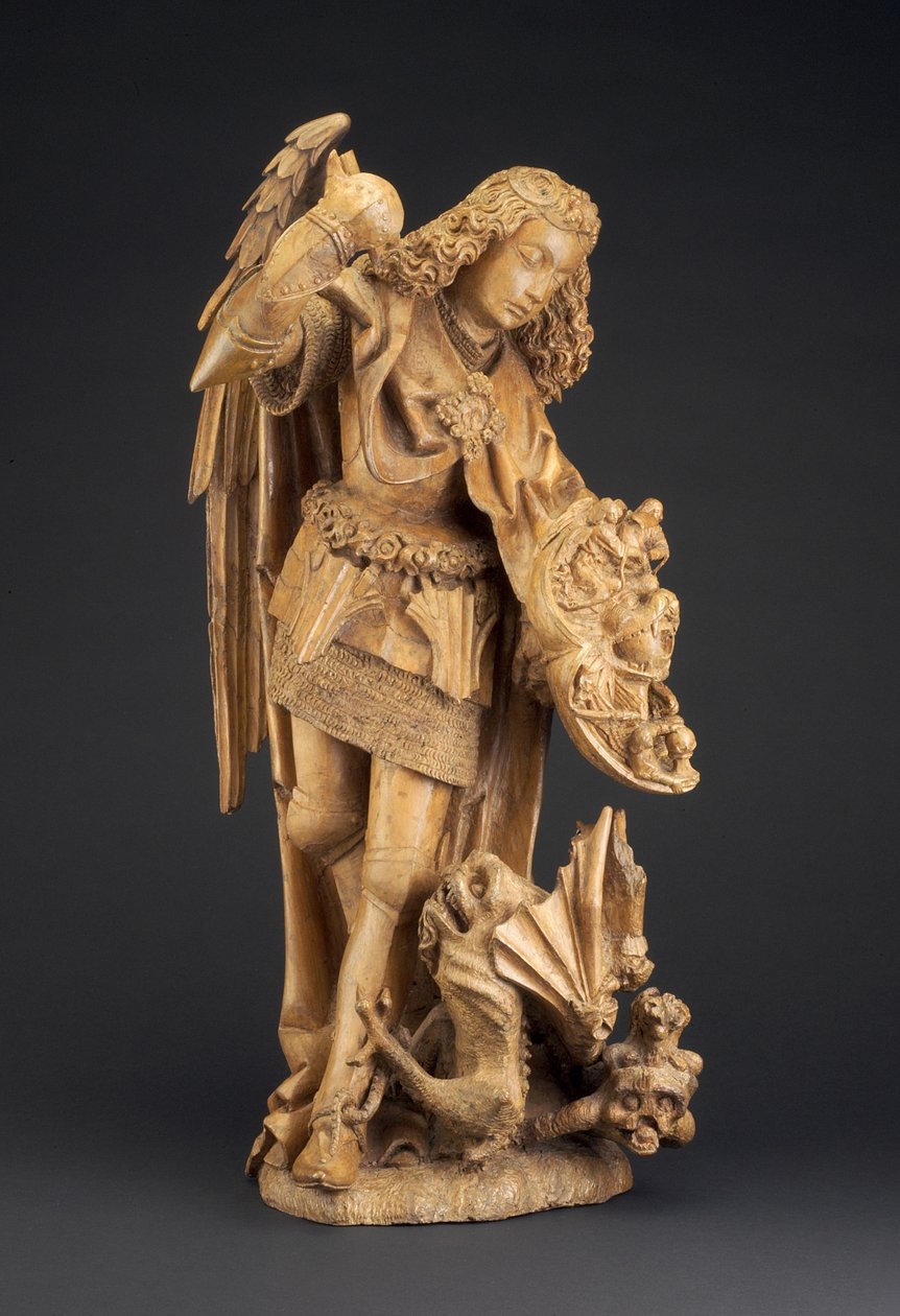 聖ミカエルと悪魔、c.1475-1500（ポプラ） 作： スペイン語学校