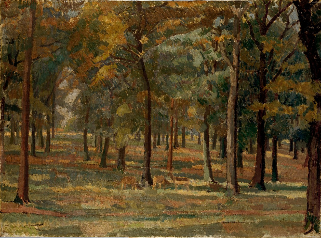 リッチモンド公園、1914 年 作： スペンサーゴア