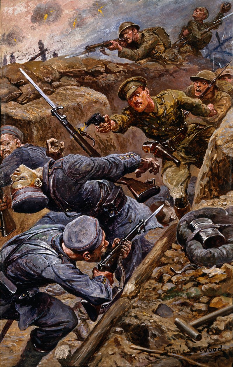 1916年のソンムの戦いで軍の十字架に勝利したレジナルドキャプテンジェームズヤング 作： スタンリー・L・ウッド