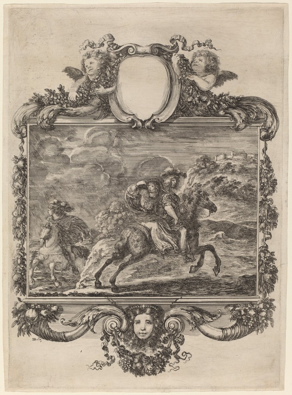 クロービスとクロチルダ、c。 1657年。 作： ステファノ・デラ・ベラ
