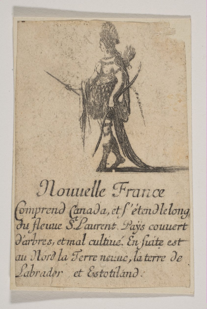 ニューフランス、1644年。 作： ステファノ・デラ・ベラ