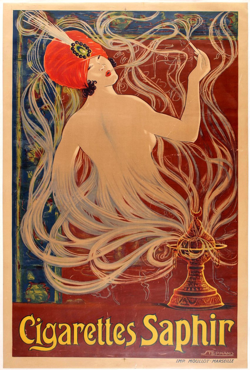 サファイアのタバコ、1910年。 作： ステファノ