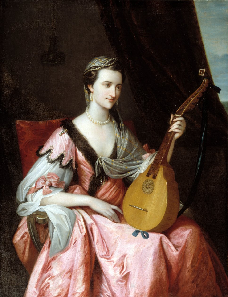 メアリー・ホプキンソン, ca. 1764年。 作： ベンジャミンウエストのスタジオ