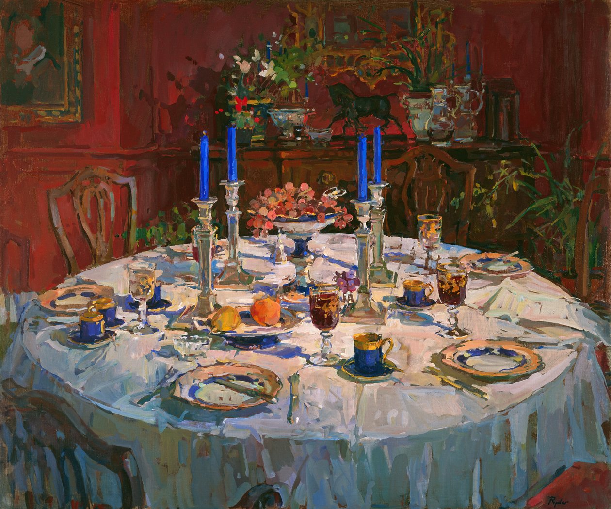 The Dining Room（油彩・キャンバス 作： スーザンライダー
