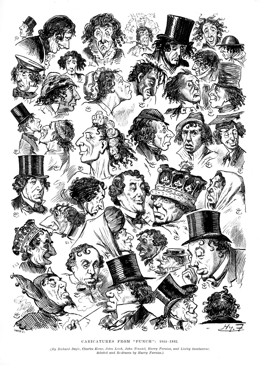 パンチ、1844-1882年の風刺画。 作： スウェイン