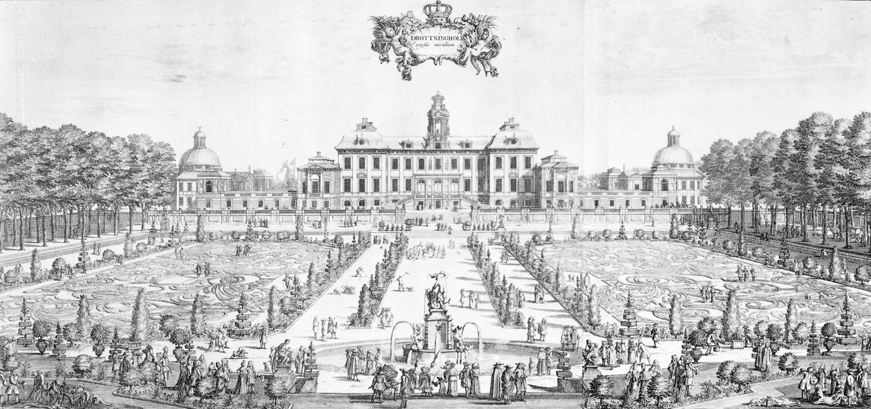 ドロットニングホルム宮殿、1692年の眺め 作： スウェーデン語学校