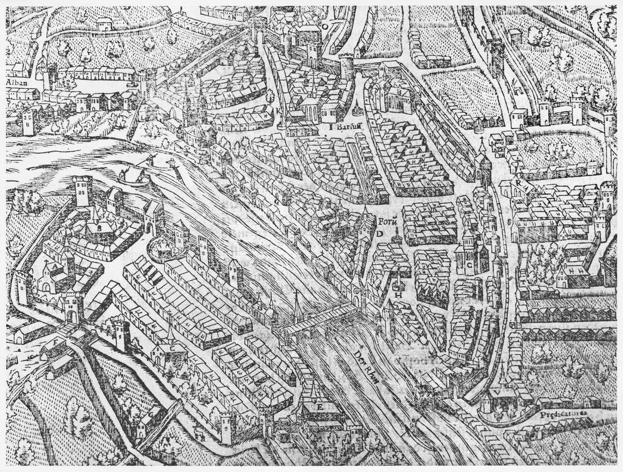 バーゼルの地図 作： スイスの学校