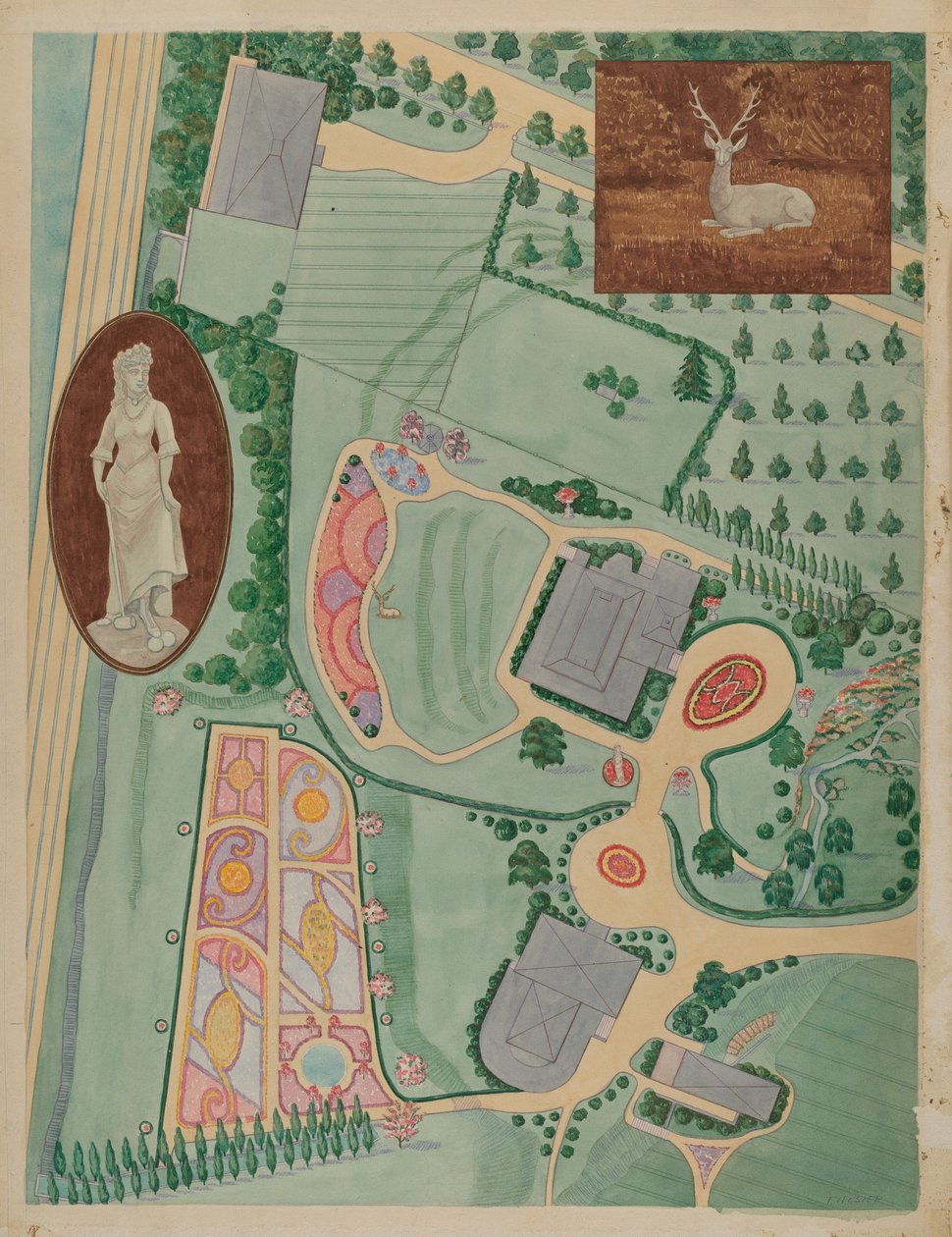 W. A. ウィーロック エステート、c. 1936年。 作： Tabea Hosier