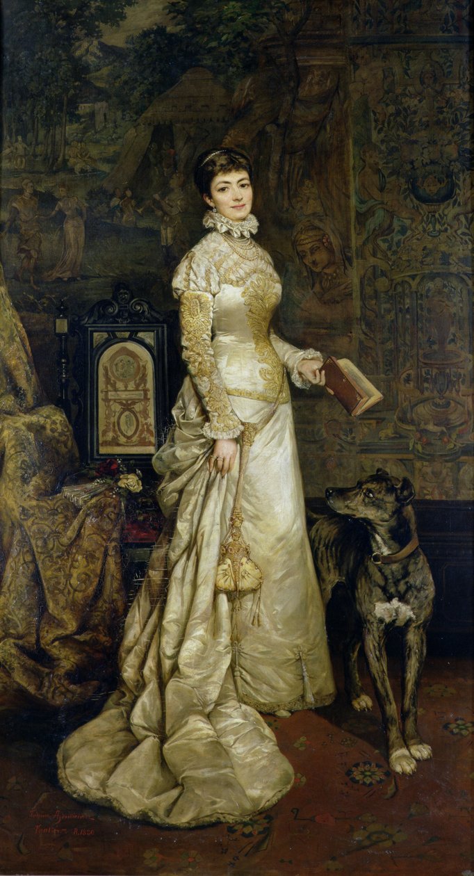 ヘレナ・モジェジェフスカの肖像（1840-1909）1880 作： タデウシュ・アジドゥキエヴィチ