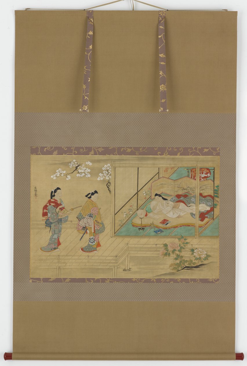 訪問者が近づくと美しいリクライニング 作： 田村水尾