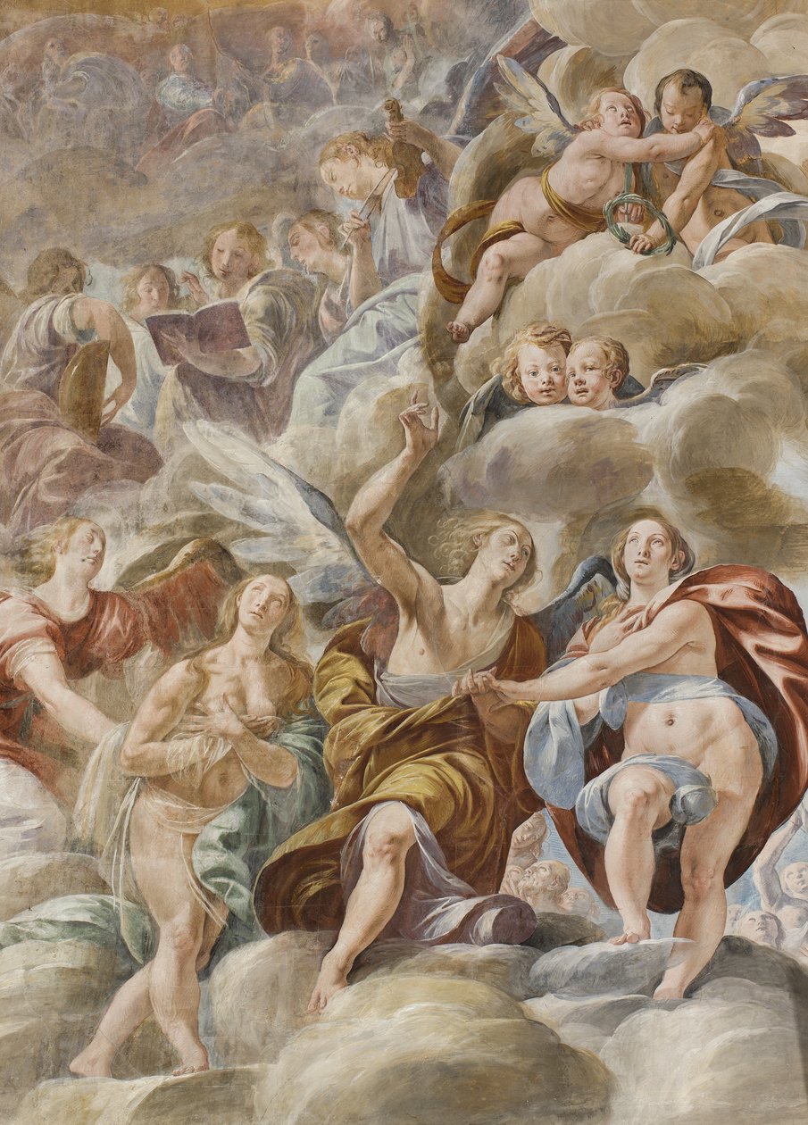 ミュージシャンの天使と聖霊、1629年 作： ヴァラッロの踊り