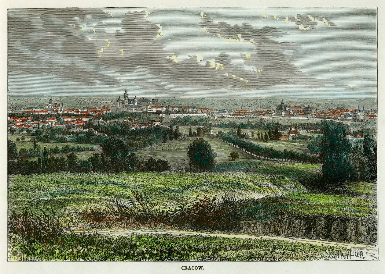 ポーランド、クラクフ、c1880。 作： テイラー