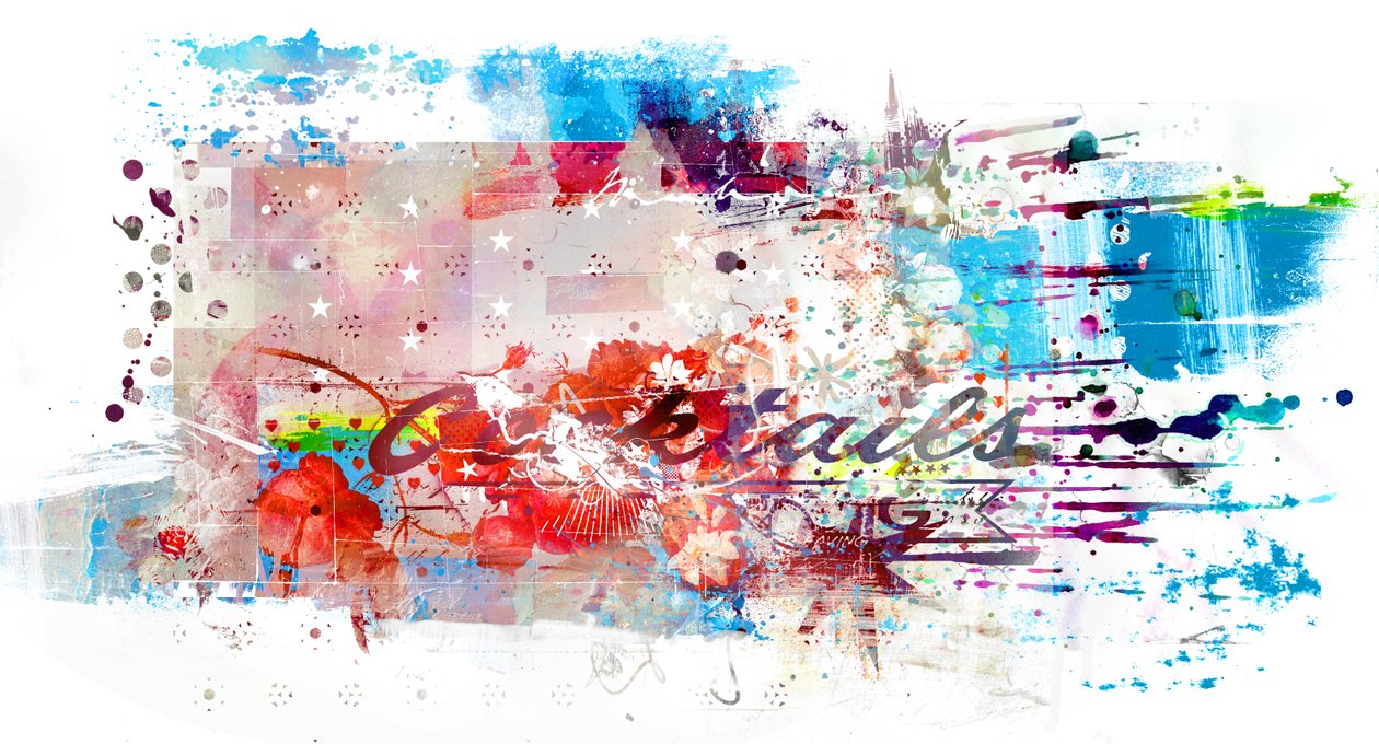 カクテル、2016年（キャンバスにコラージュ） 作： Teis Albers