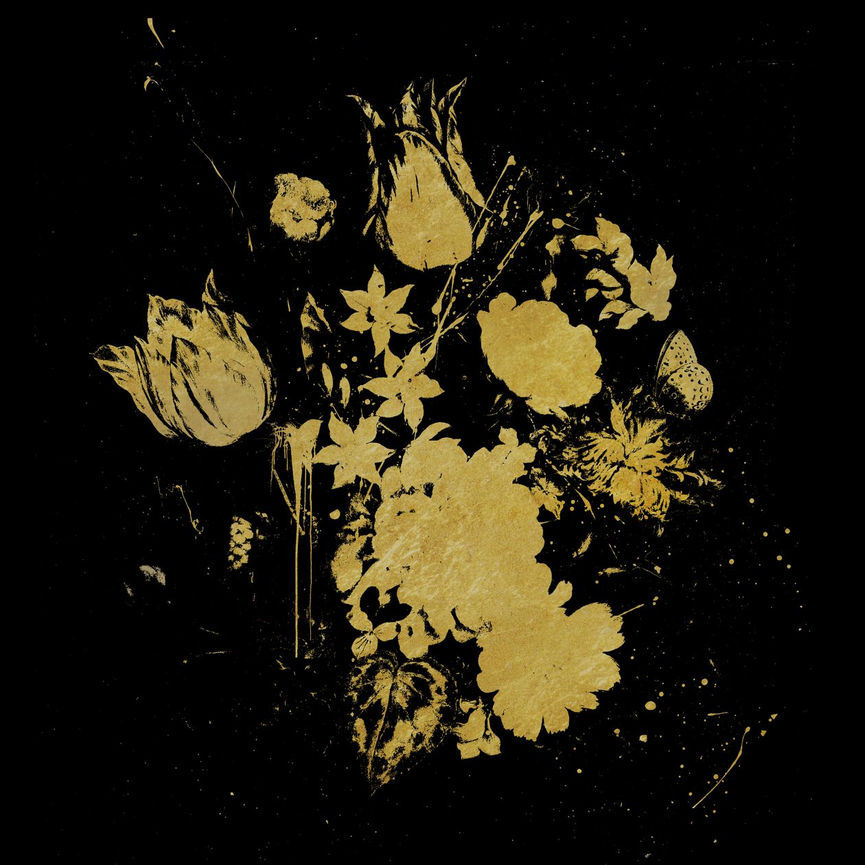 小さな花束、2013年（キャンバスにコラージュ） 作： Teis Albers